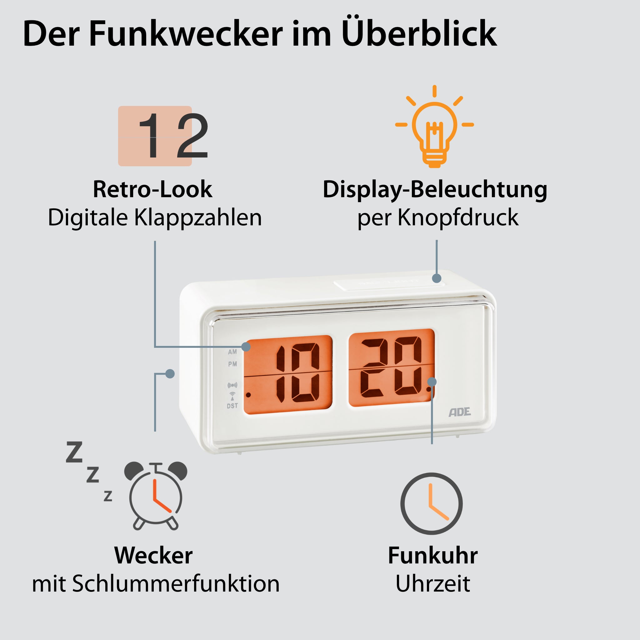 Digitaler DCF-Funkwecker