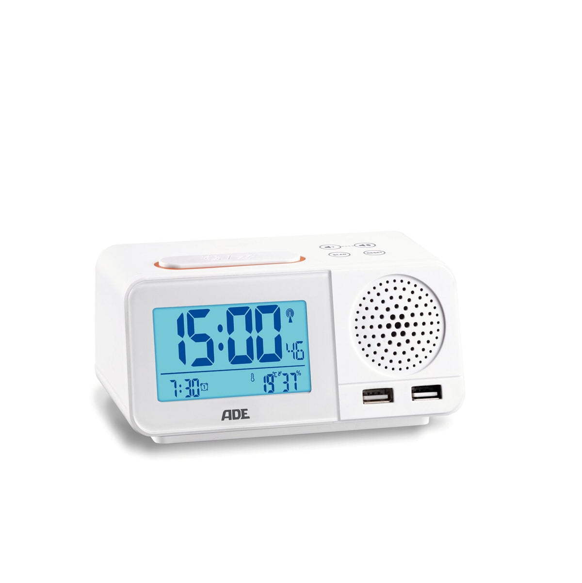 Digital alarm clock radio