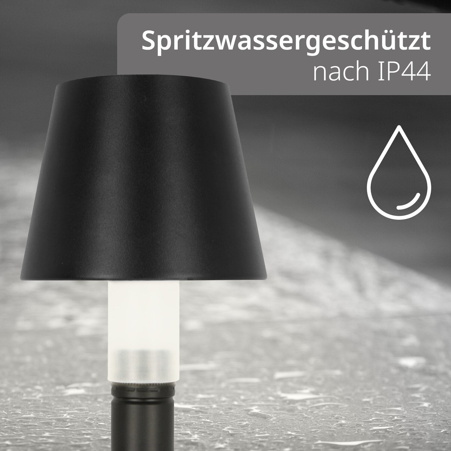 2-in-1 Tisch- und Flaschenleuchte