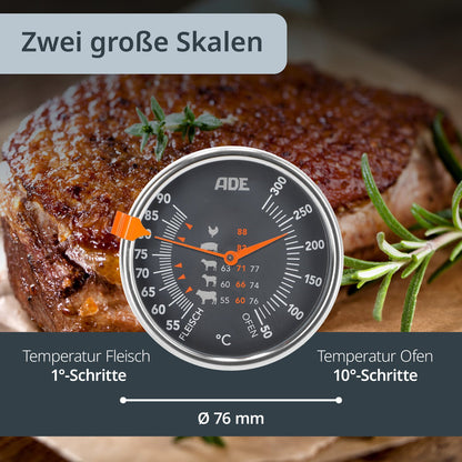 Mechanical meat thermometer
