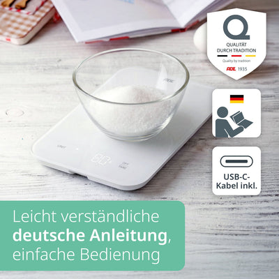 Digitale Küchenwaage Louisa mit USB-C