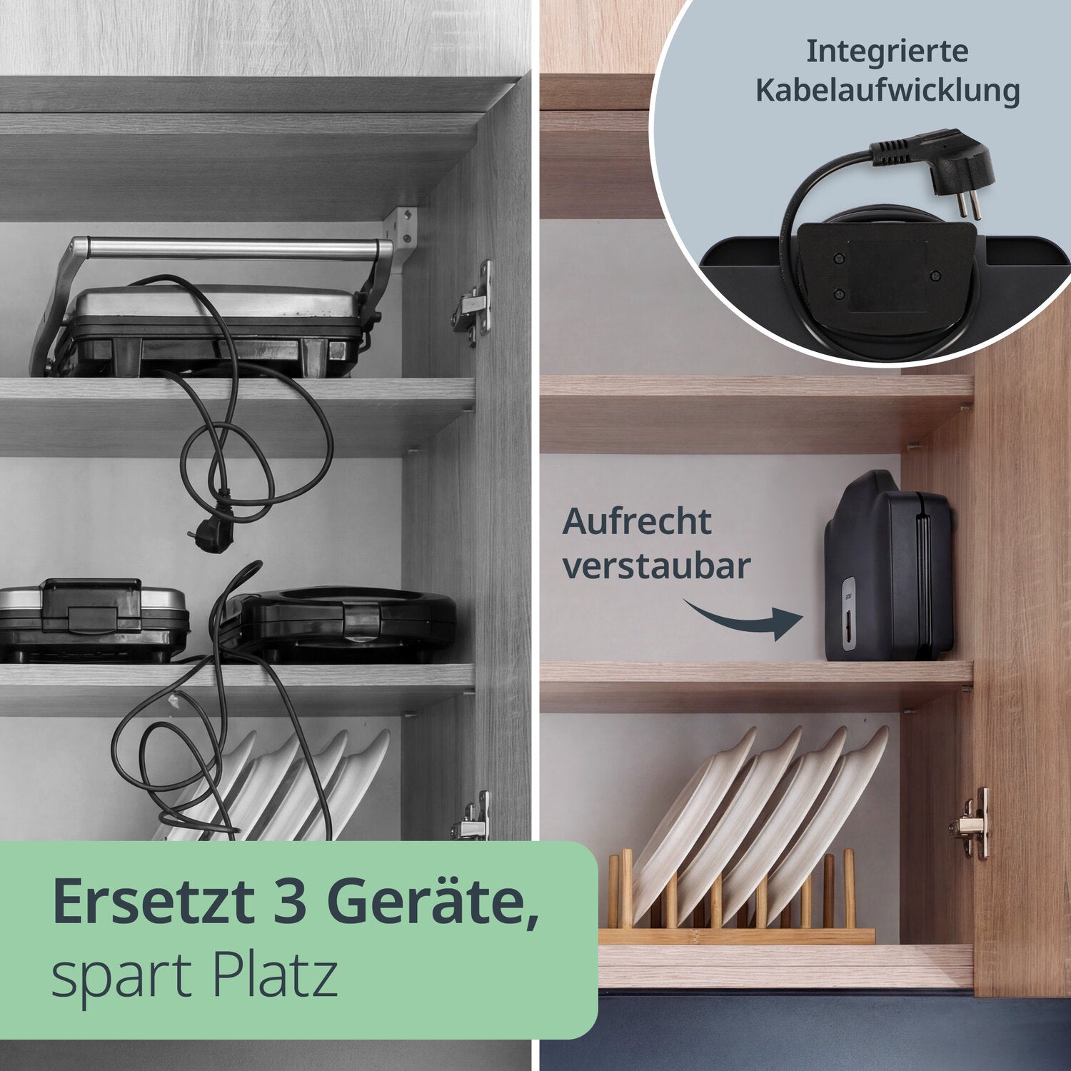 Sandwich- und Waffelmaker 3-in-1