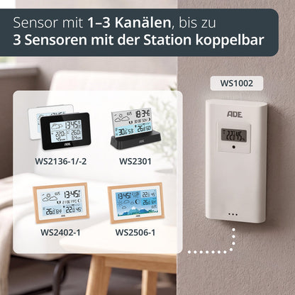 Außensensor für Wetterstationen – 3 Kanäle