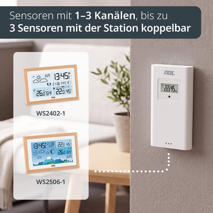 Außensensor für Wetterstationen – 3 Kanäle