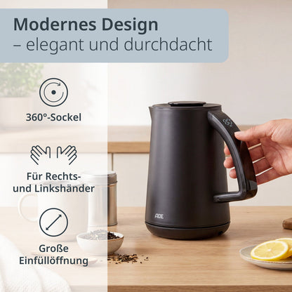 Mini-Wasserkocher mit Temperaturwahl