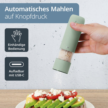 Elektrische Mini-Salz- und Pfeffermühle