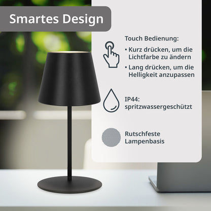 2-in-1 Tisch- und Flaschenleuchte