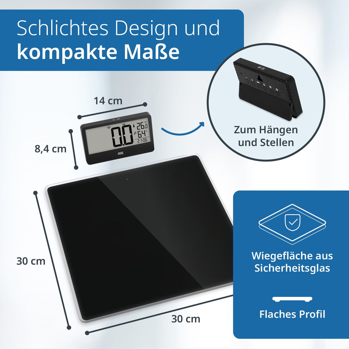 Digital personal scale with external display