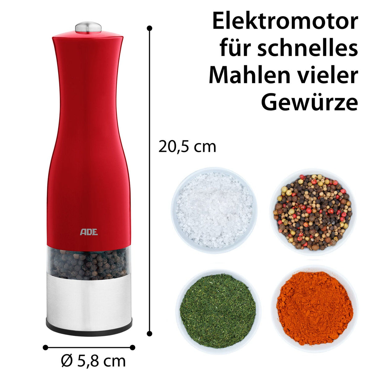 Elektrische Salz- und Pfeffermühle