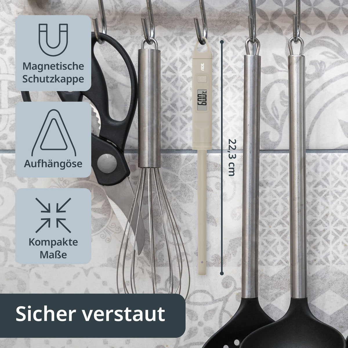 Digital kitchen thermometer