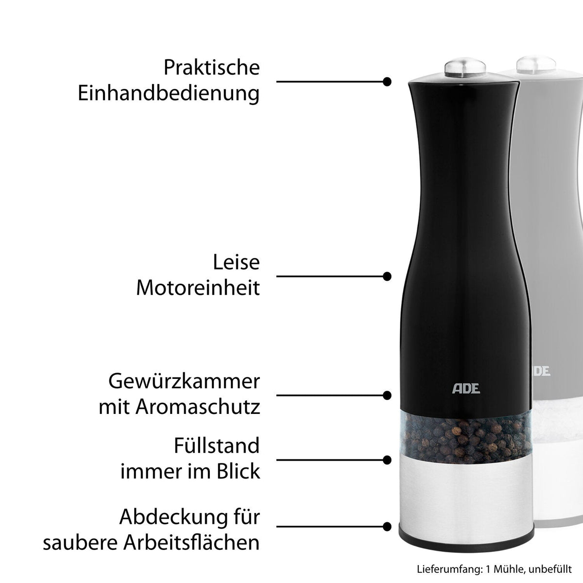 Elektrische Salz- und Pfeffermühle