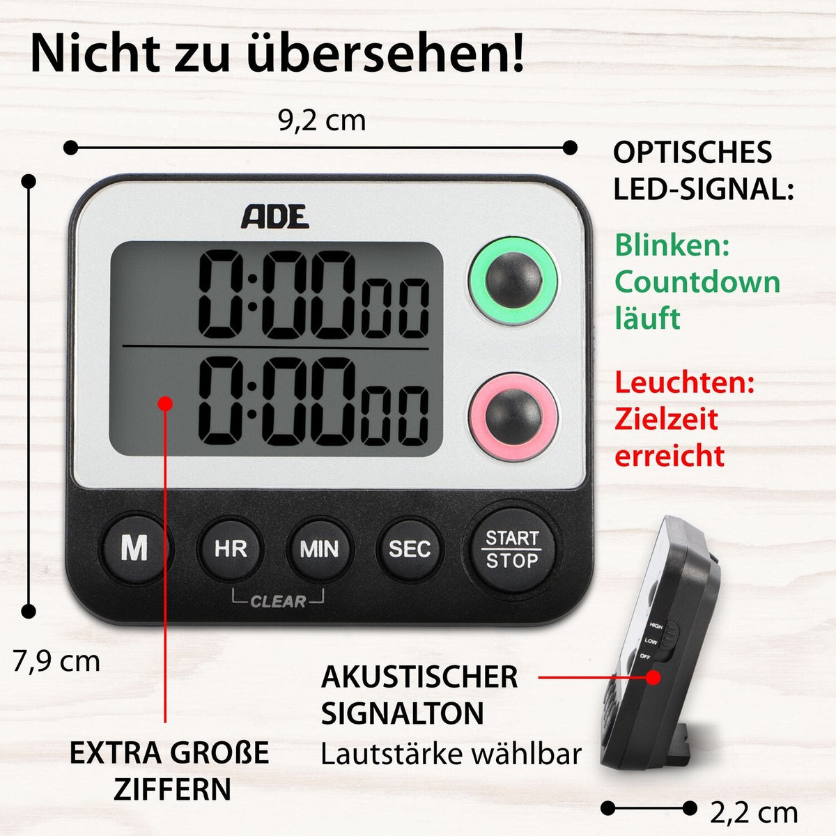 Digitaler Dual-Küchentimer