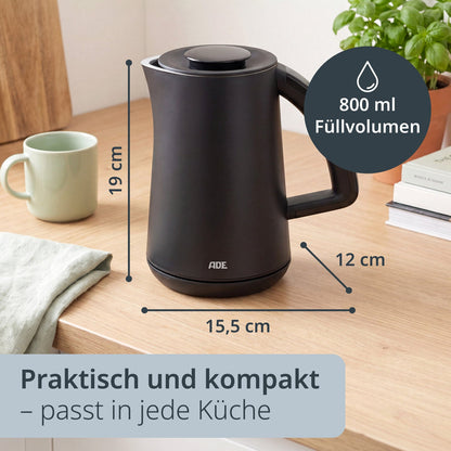 Mini-Wasserkocher mit Temperaturwahl