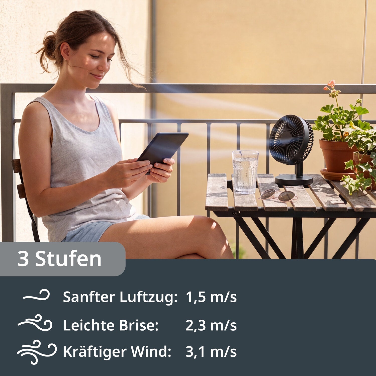 Elektrischer Tischventilator