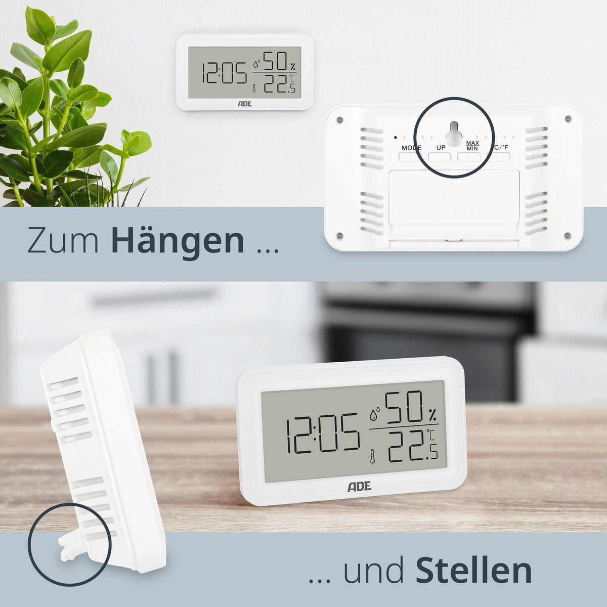 Digital thermo-/hygrometer