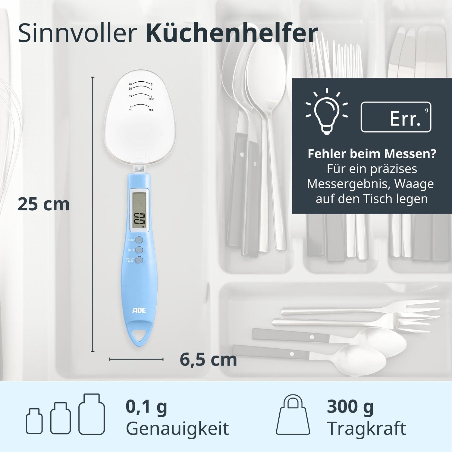 Digitale Löffelwaage