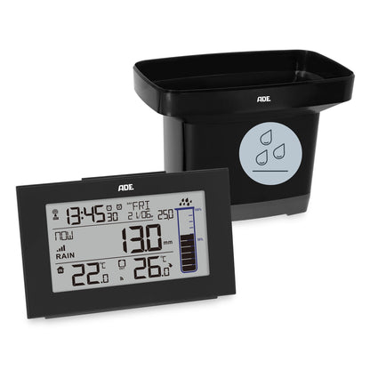 Digital weather station with rain gauge