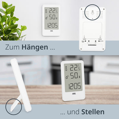 Digitales Thermo-/Hygrometer mit Uhr