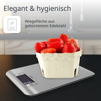 Digitale Küchenwaage aus Sicherheitsglas