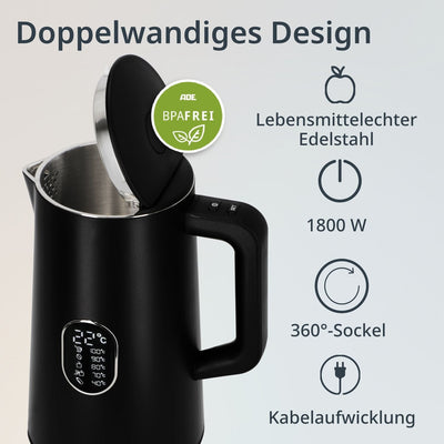 Wasserkocher mit Temperaturwahl