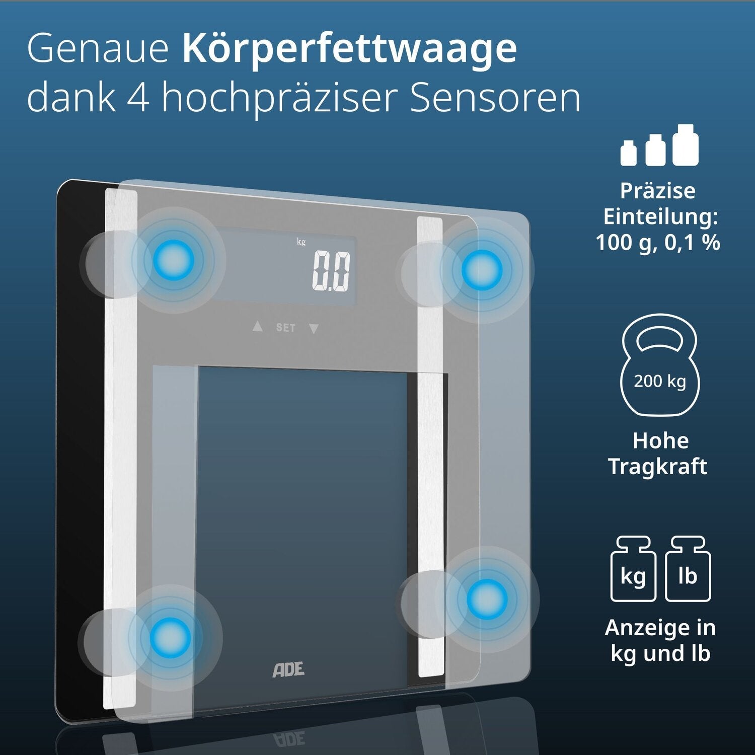 Digitale Körperanalysewaage Ines