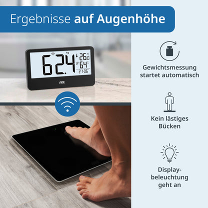 Digitale Personenwaage mit externem Display