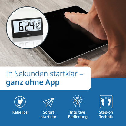 Digitale Personenwaage mit externem Display