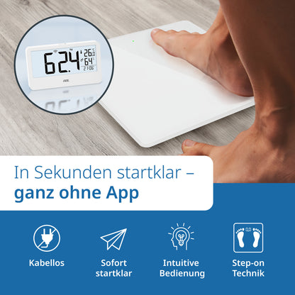 Digitale Personenwaage mit externem Display