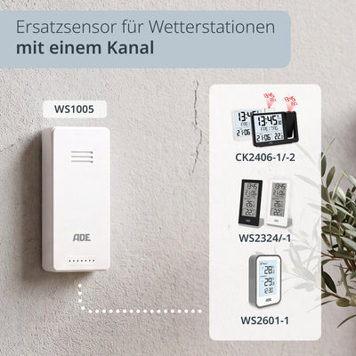 Außensensor für Wetterstationen – 1 Kanal WS1005