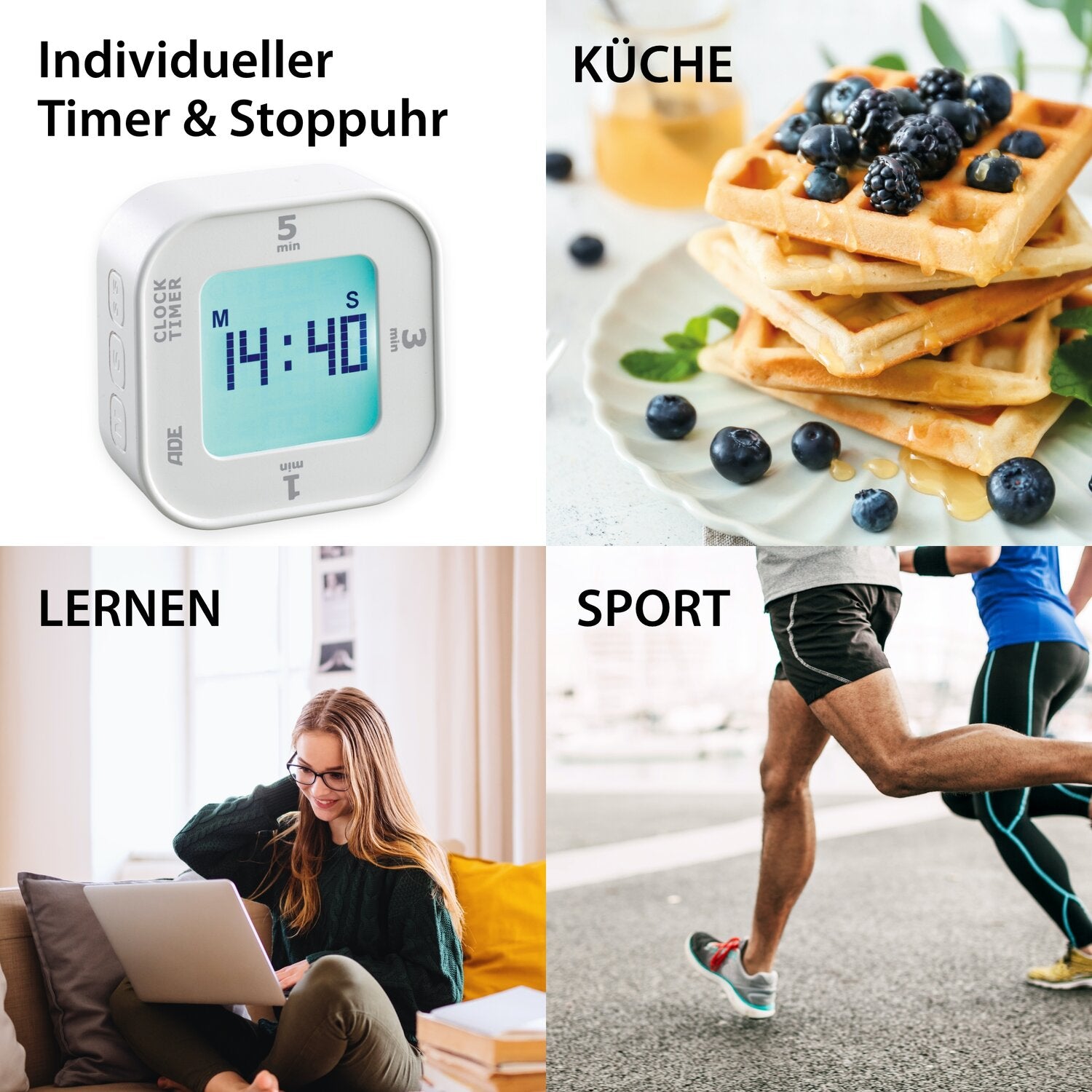 Digitaler Küchentimer mit Kippfunktion