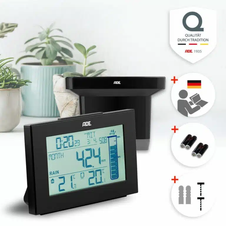 Wetterstation mit Funk-Regenmesser | ADE WS1907 - Lieferumfang