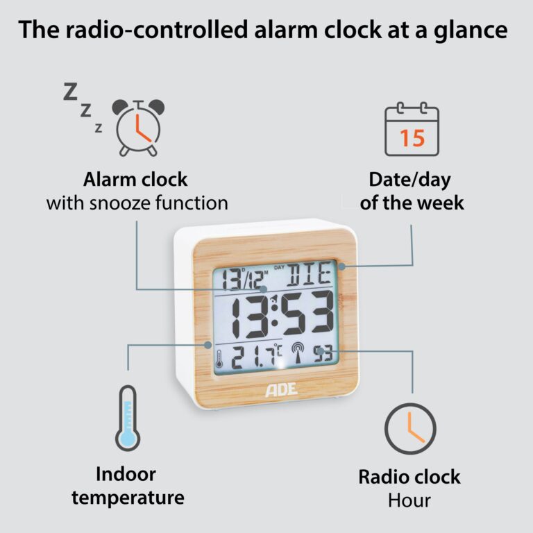 Radio-controlled alarm clock | ADE CK1941