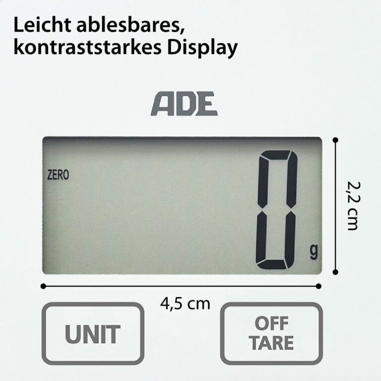 Digitale Küchenwaage | ADE KE1603 Inka - Display