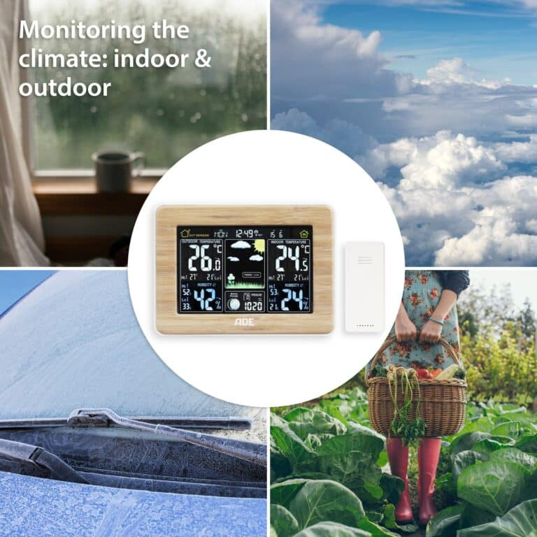 Weather station with wireless outdoor sensor | ADE WS1703