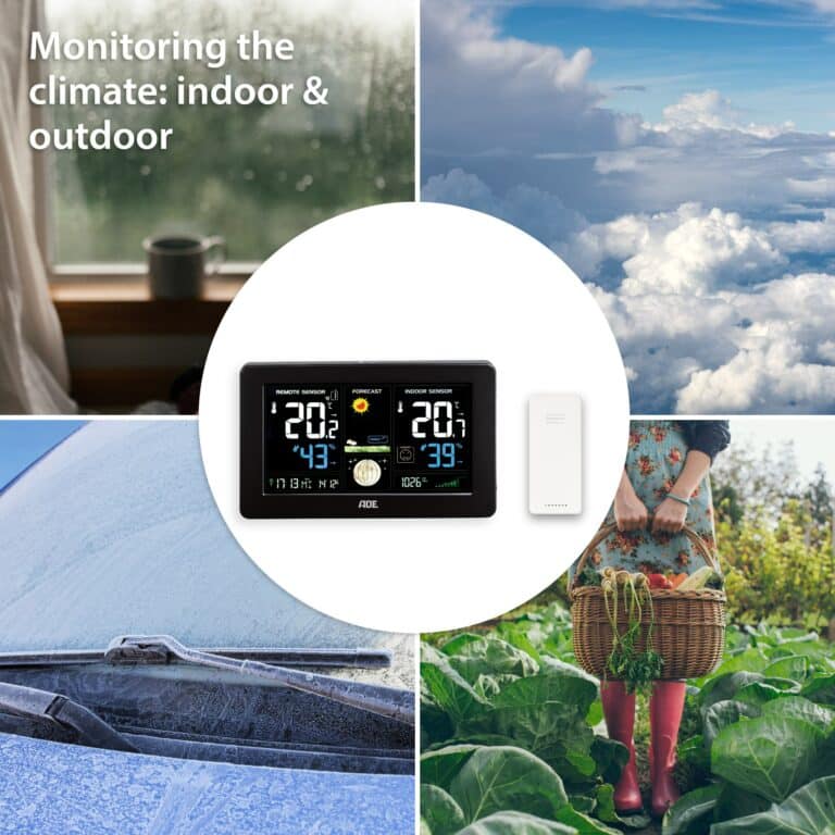 Weather station with wireless outdoor sensor | ADE WS1704