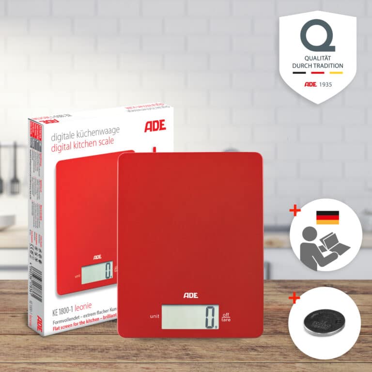 Digitale Küchenwaage | ADE KE1800-1 Leonie - Verpackung Anleitung Batterie