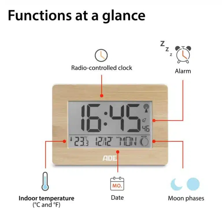 Radio-controlled clock | ADE CK1702