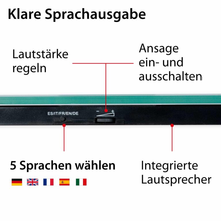 Digitale Personenwaage | ADE BE2011 Gina - klare Sprachausgabe