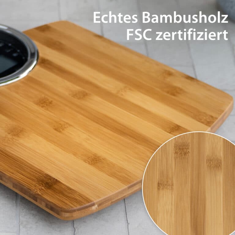 Digitale Personenwaage | ADE BE1719 Luna - FSC zertifiziertes Bambusholz