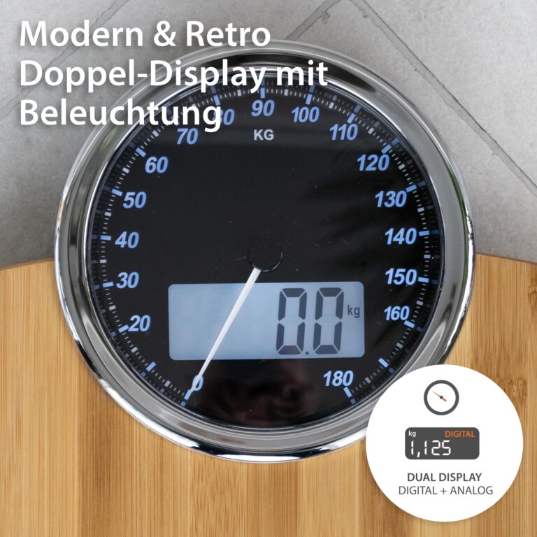 Digitale Personenwaage | ADE BE1719 Luna - Doppeldisplay modern & retro