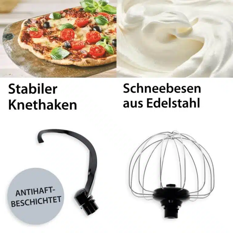 Küchenmaschine | ADE KA2100-1 - Knethaken und Schneebesen