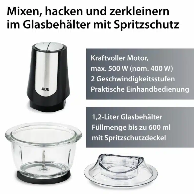 Elektrischer Zerkleinerer | ADE KA2110 - Mixen, hacken, zerkleinern