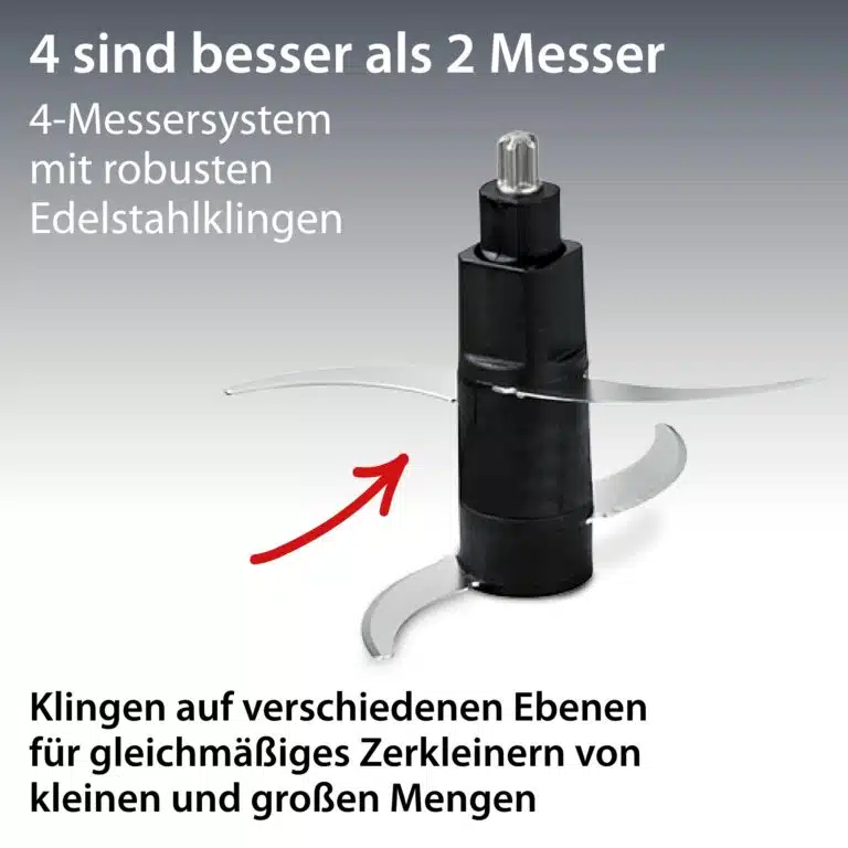 Elektrischer Zerkleinerer | ADE KA2110 - 4-Messersystem