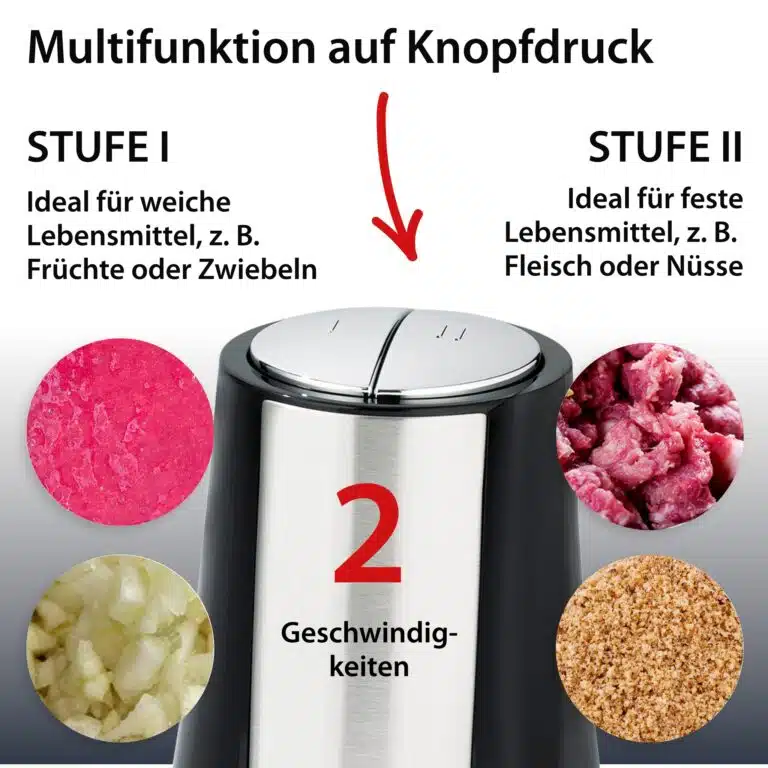 Elektrischer Zerkleinerer | ADE KA2110 - Multifunktion auf Knopfdruck