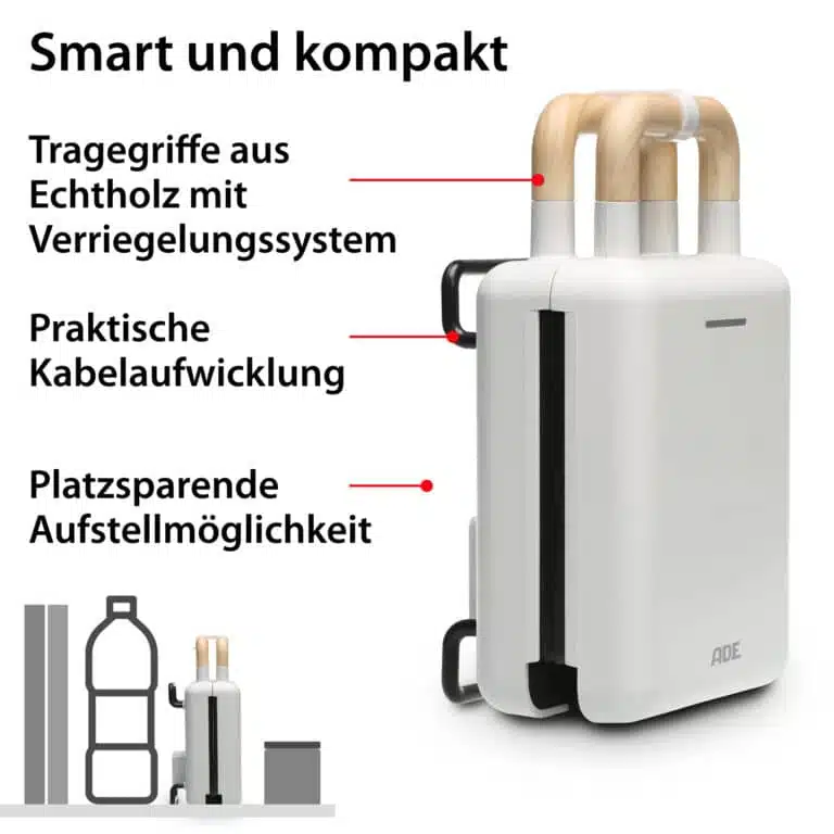 2-in-1 Waffeleisen mit Sandwichmaker | ADE KG2138-1 - Smart und kompakt