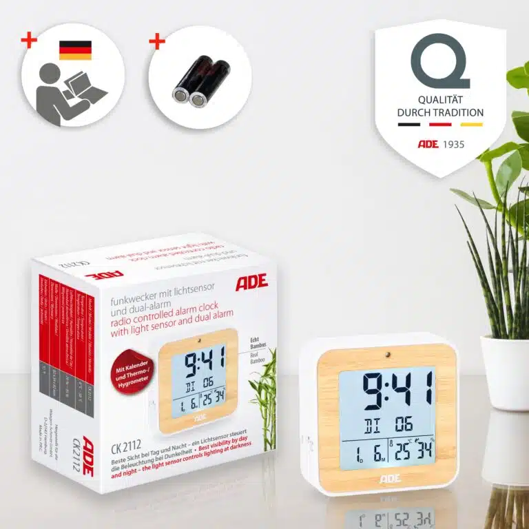 Wecker | ADE CK2112 - Anleitung Batterien