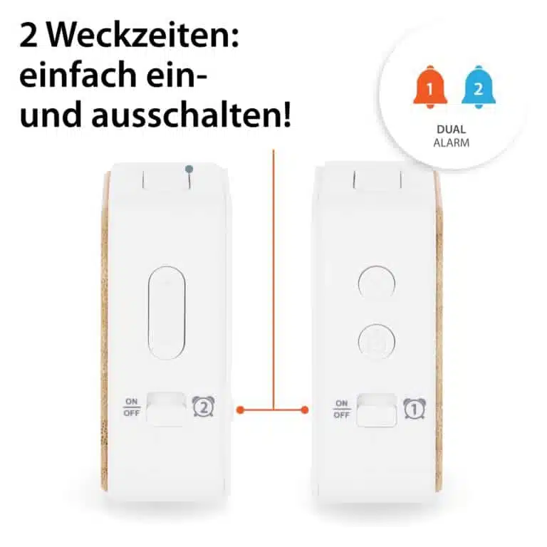 Wecker | ADE CK2112 - Schalter Seite