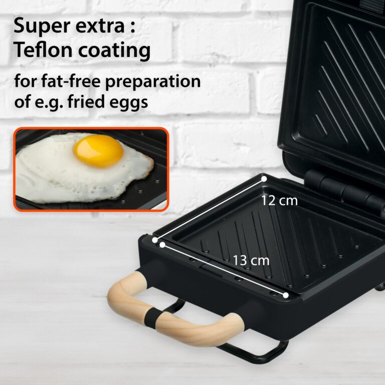2-in-1 waffle and sandwich maker (Teflon coated) | ADE KG2138-3
