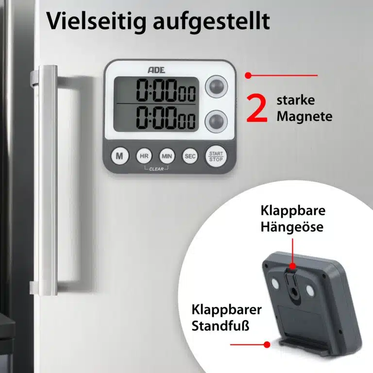 Digitaler Dual-Küchentimer | ADE TD2100-2 - Vielseitig aufgestellt