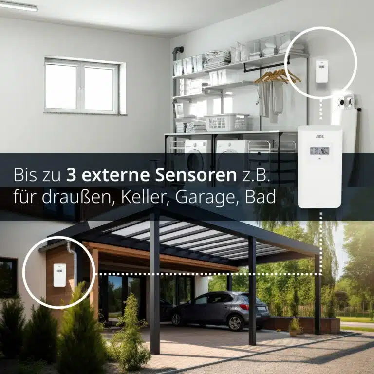 Wetterstation | ADE WS 2301 - 3 Sensoren